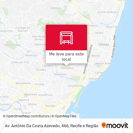 Av. Antônio Da Costa Azevedo, 466 mapa