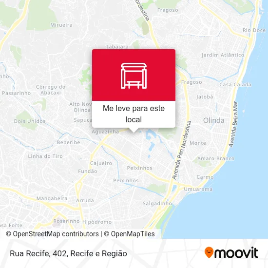 Rua Recife, 402 mapa