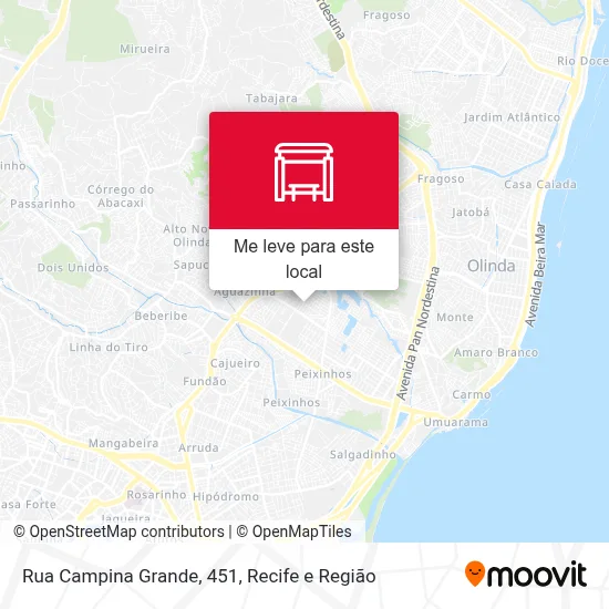 Rua Campina Grande, 451 mapa