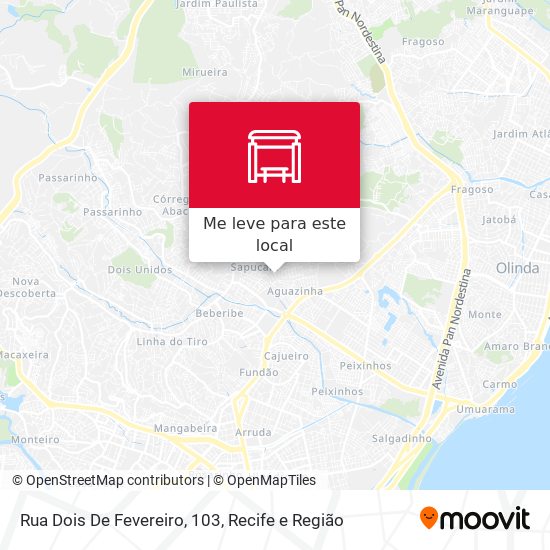 Rua Dois De Fevereiro, 103 mapa