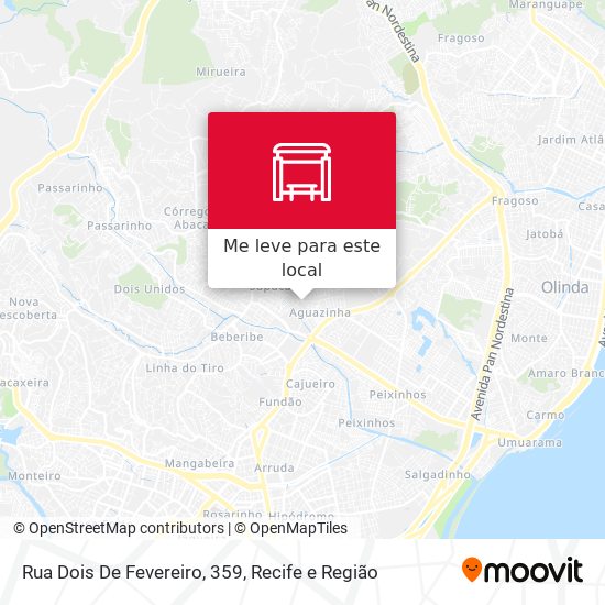 Rua Dois De Fevereiro, 359 mapa
