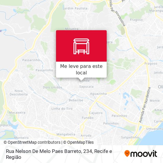 Rua Nelson De Melo Paes Barreto, 234 mapa