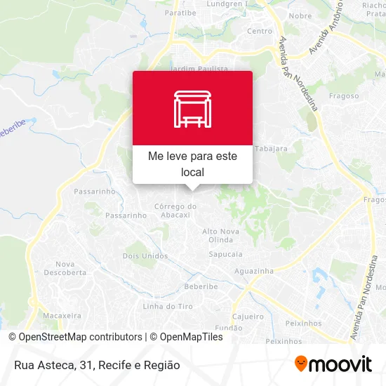 Rua Asteca, 31 mapa