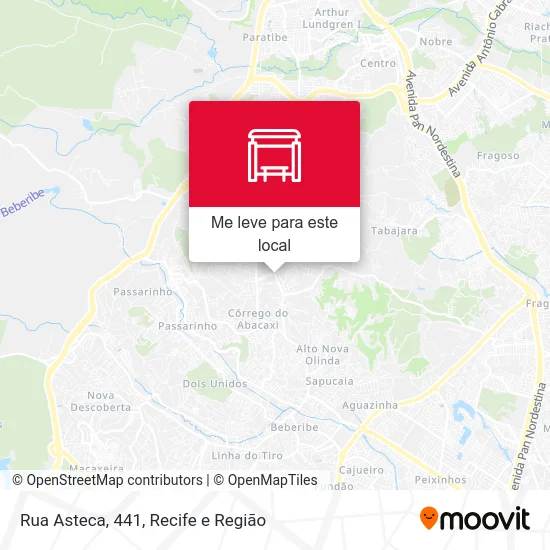 Rua Asteca, 441 mapa
