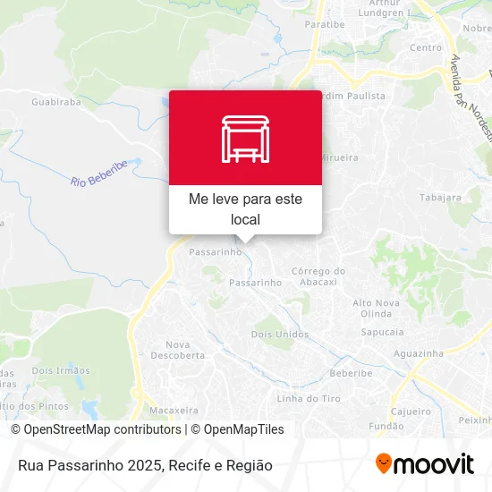 Rua Passarinho 2025 mapa