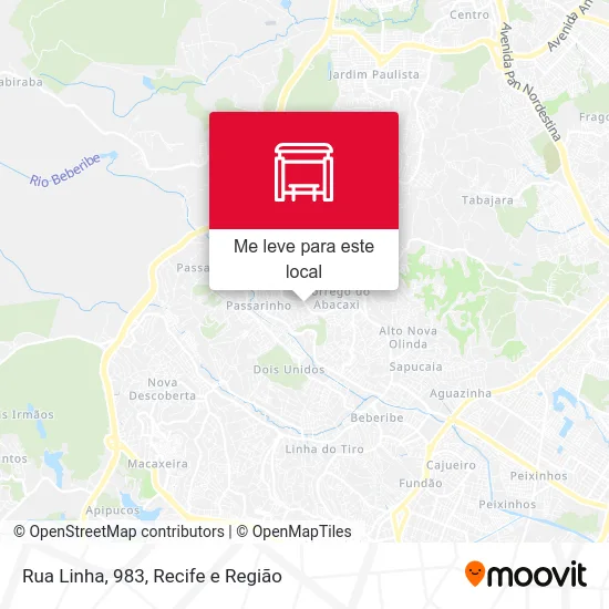 Rua Linha, 983 mapa
