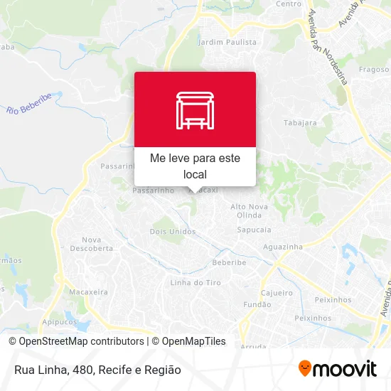 Rua Linha, 480 mapa