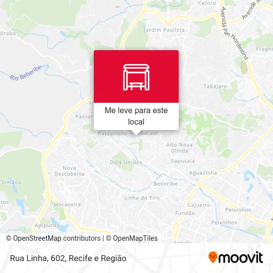 Rua Linha, 602 mapa