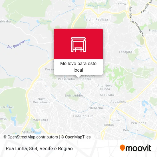 Rua Linha, 864 mapa