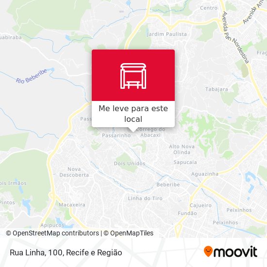 Rua Linha, 100 mapa