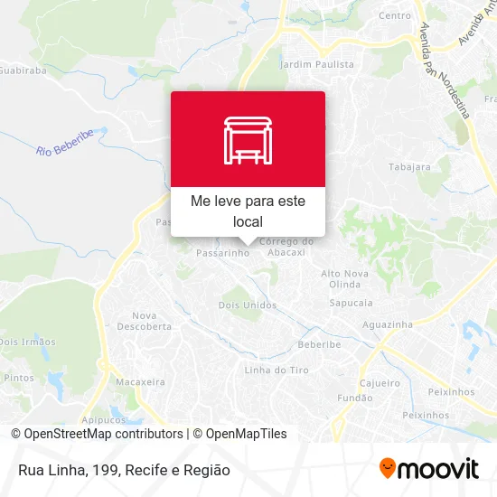 Rua Linha, 199 mapa