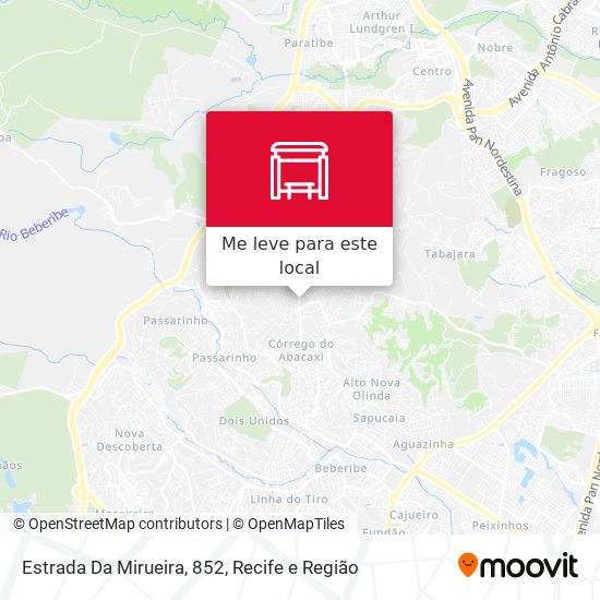 Estrada Da Mirueira, 852 mapa