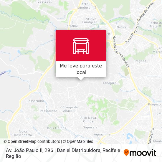 Av. João Paulo Ii, 296 | Daniel Distribuidora mapa