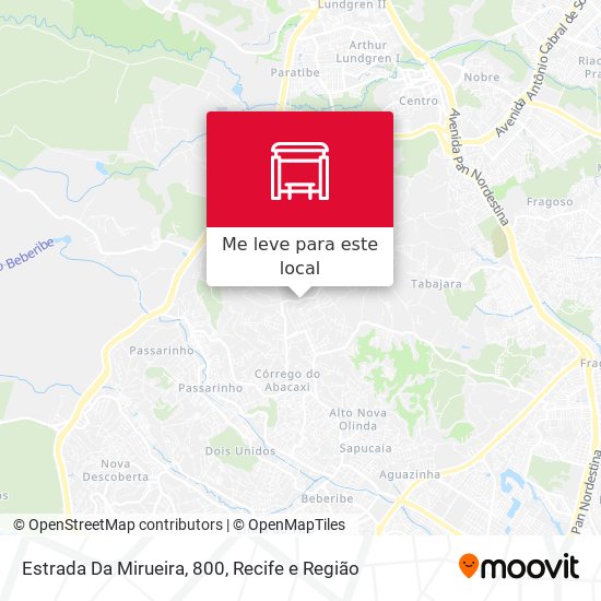 Estrada Da Mirueira, 800 mapa