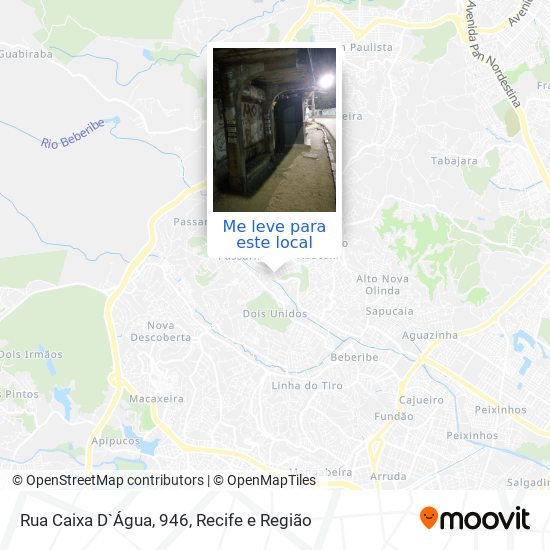 Rua Caixa D`Água, 946 mapa