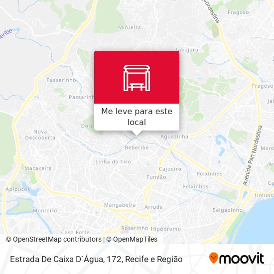 Estrada De Caixa D`Água, 172 mapa