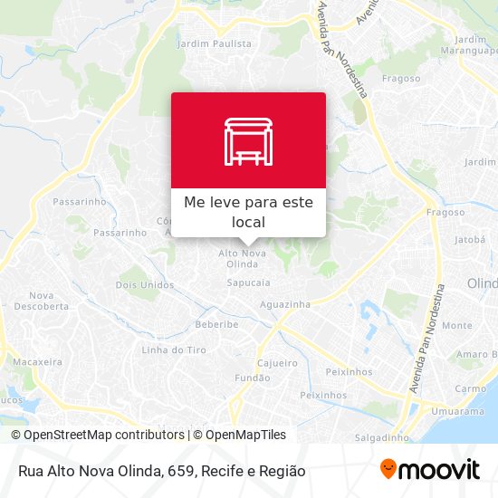 Rua Alto Nova Olinda, 659 mapa