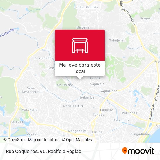 Rua Coqueiros, 90 mapa