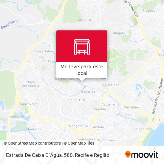 Estrada De Caixa D`Água, 580 mapa