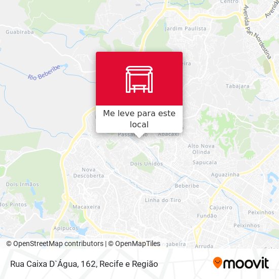 Rua Caixa D`Água, 162 mapa