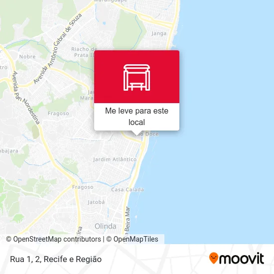 Rua 1, 2 mapa