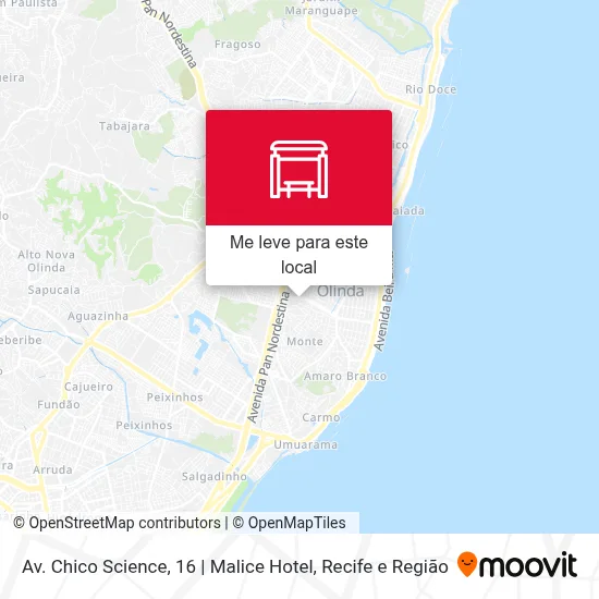 Av. Chico Science, 16 | Malice Hotel mapa
