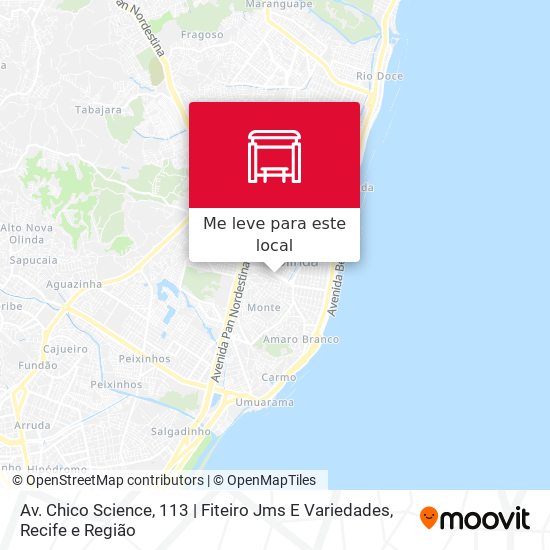Av. Chico Science, 113 | Fiteiro Jms E Variedades mapa