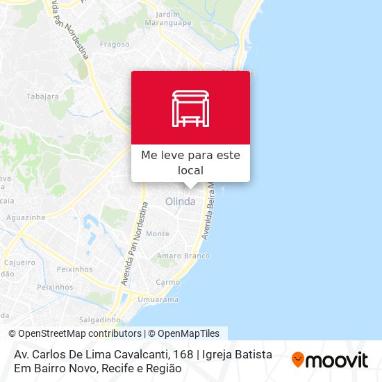 Av. Carlos De Lima Cavalcanti, 168 | Igreja Batista Em Bairro Novo mapa