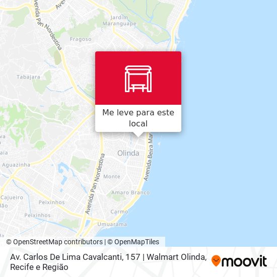 Av. Carlos De Lima Cavalcanti, 157 | Walmart Olinda mapa