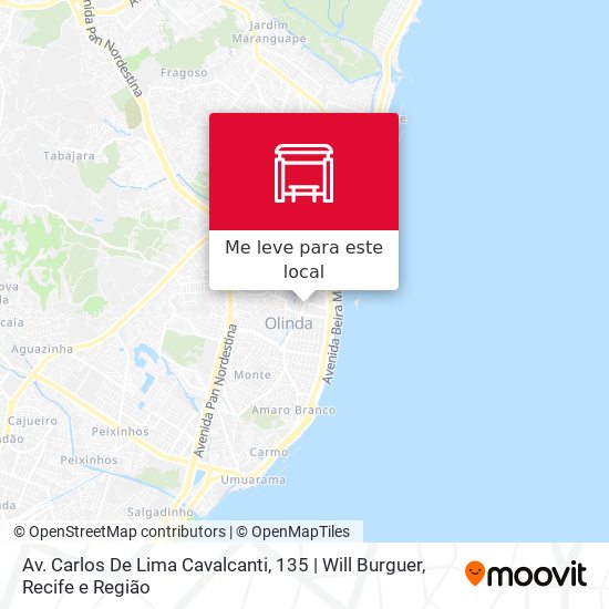 Av. Carlos De Lima Cavalcanti, 135 | Will Burguer mapa