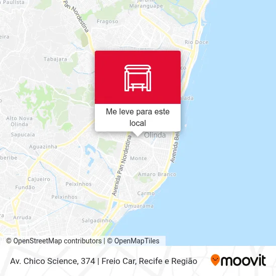 Av. Chico Science, 374 | Freio Car mapa