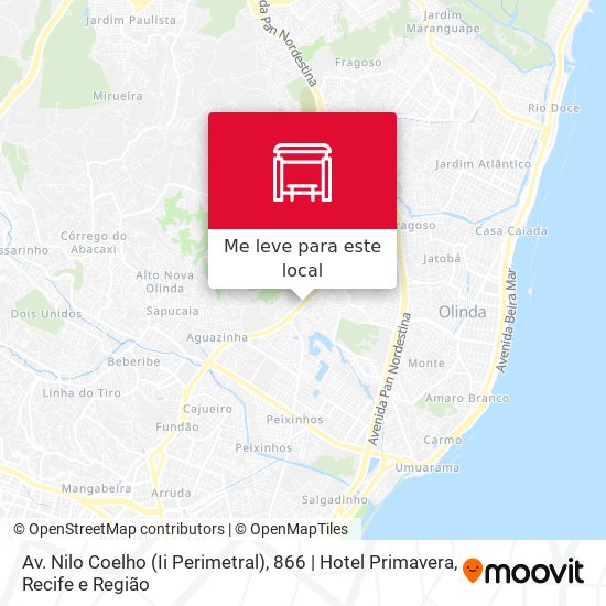 Av. Nilo Coelho (Ii Perimetral), 866 | Hotel Primavera mapa