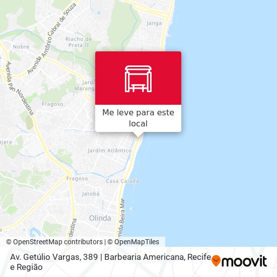 Av. Getúlio Vargas, 389 | Barbearia Americana mapa