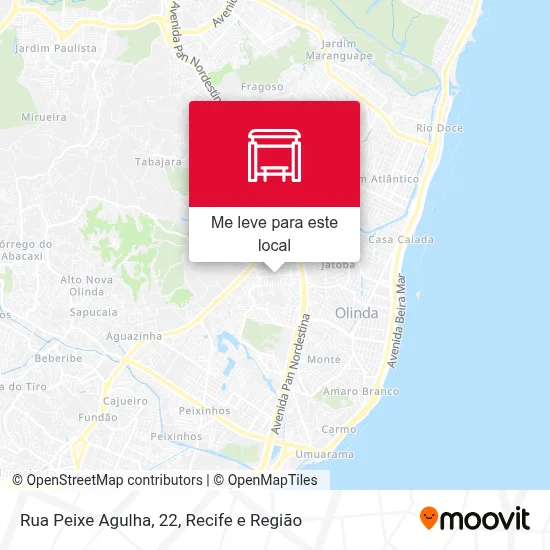 Rua Peixe Agulha, 22 mapa