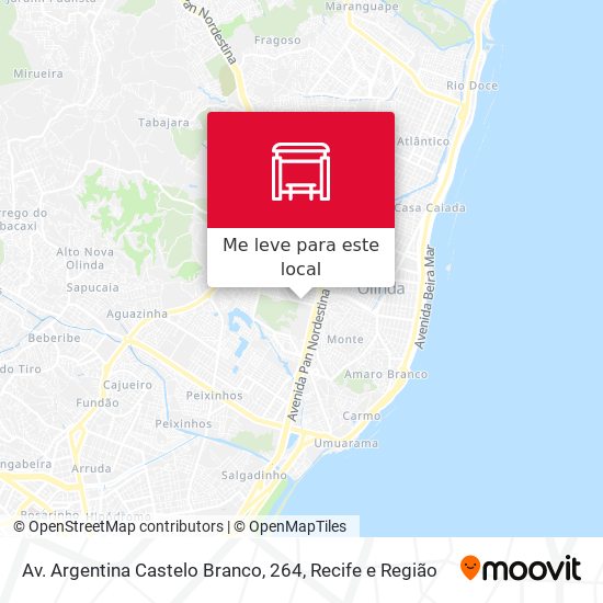 Av. Argentina Castelo Branco, 264 mapa