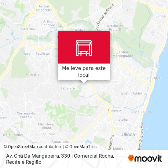 Av. Chã Da Mangabeira, 330 | Comercial Rocha mapa