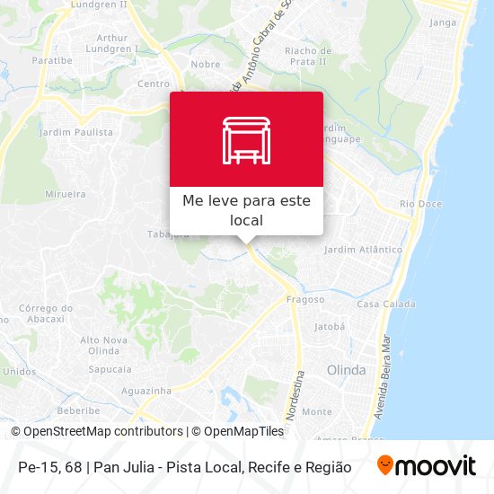 Pe-15, 68 | Pan Julia - Pista Local mapa
