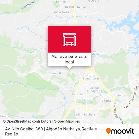 Av. Nilo Coelho, 380 | Algodão Nathalya mapa