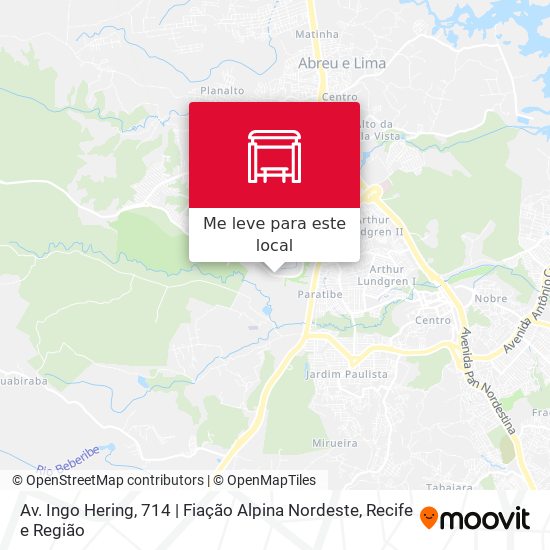Av. Ingo Hering, 714 | Fiação Alpina Nordeste mapa