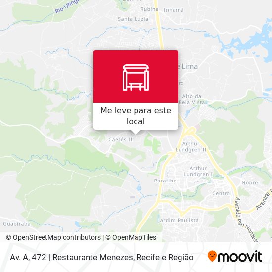 Av. A, 472 | Restaurante Menezes mapa