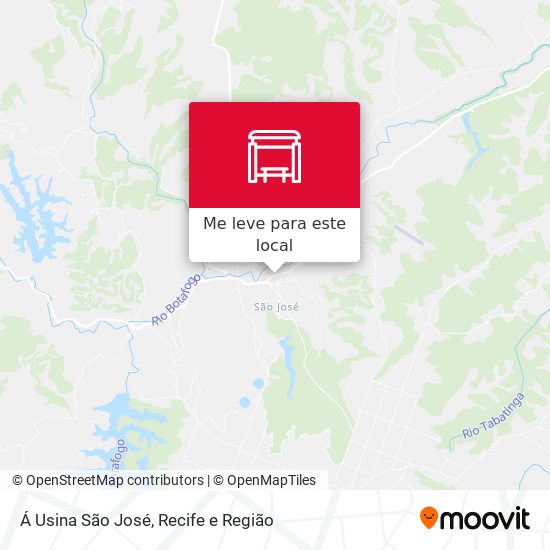 Á Usina São José mapa