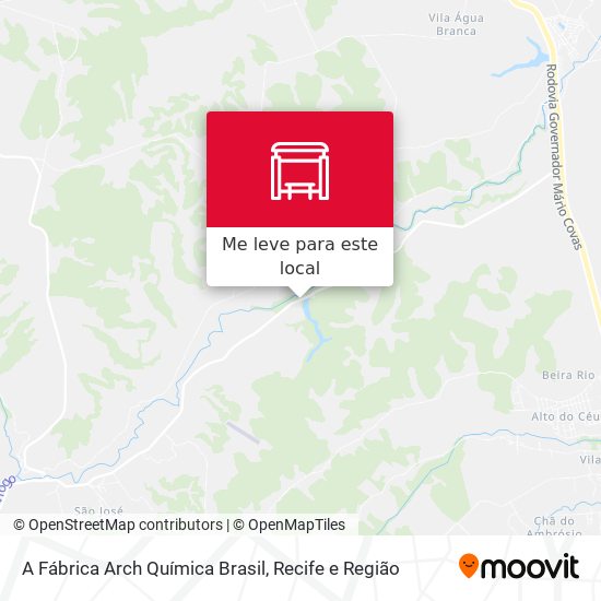 A Fábrica Arch Química Brasil mapa