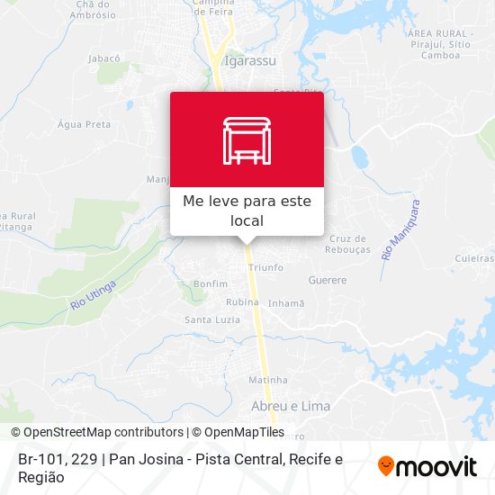 Br-101, 229 | Pan Josina - Pista Central mapa