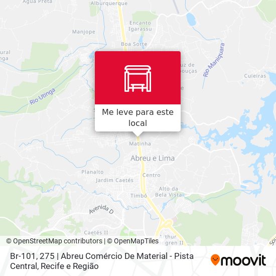 Br-101, 275 | Abreu Comércio De Material - Pista Central mapa