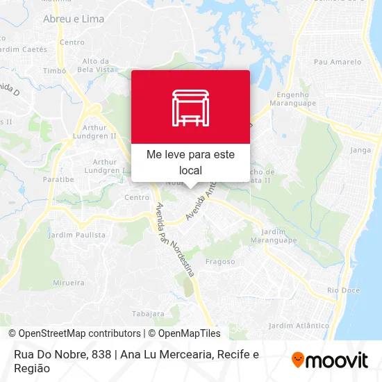 Rua Do Nobre, 838 | Ana Lu Mercearia mapa