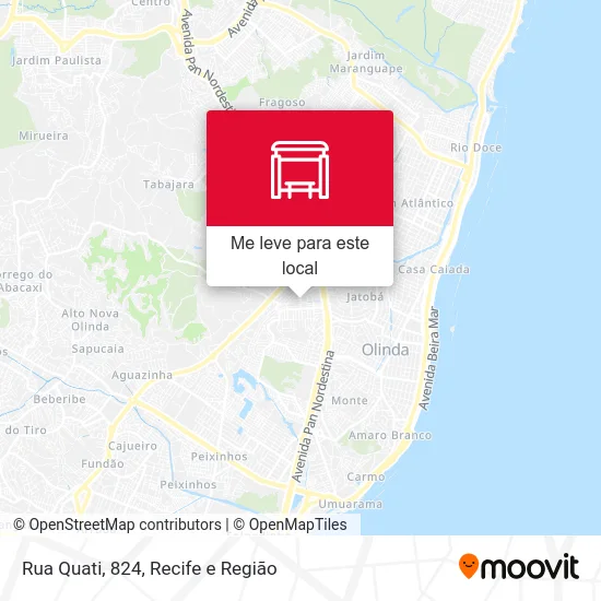 Rua Quati, 824 mapa
