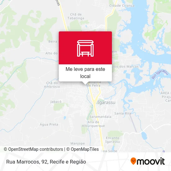 Rua Marrocos, 92 mapa