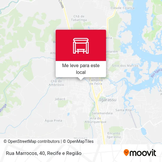 Rua Marrocos, 40 mapa