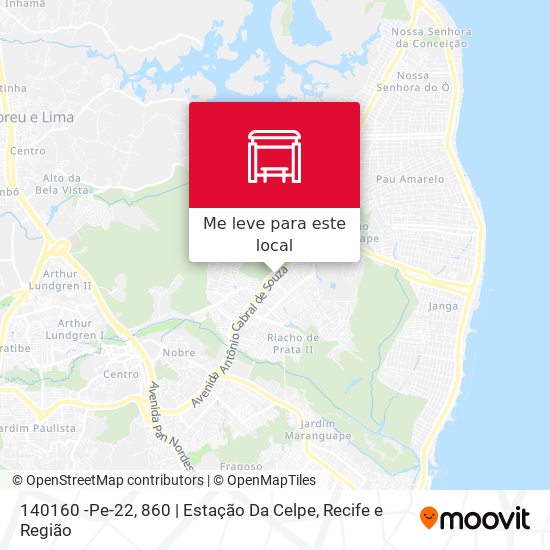 140160 -Pe-22, 860 | Estação Da Celpe mapa