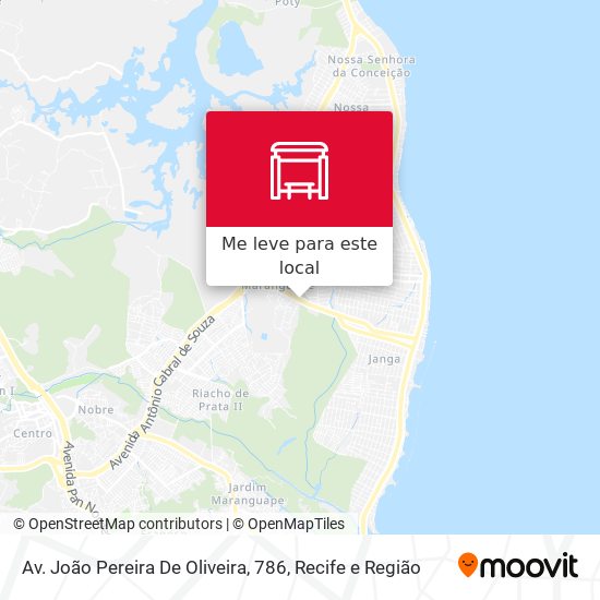Av. João Pereira De Oliveira, 786 mapa
